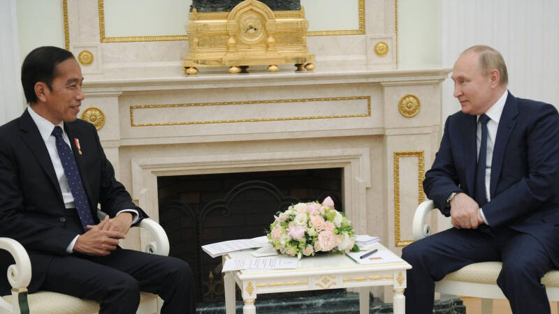 В Кремле начались переговоры Путина с избранным президентом Индонезии